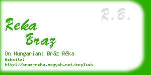 reka braz business card