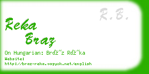 reka braz business card